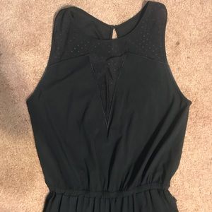 High neck open back romper!!!